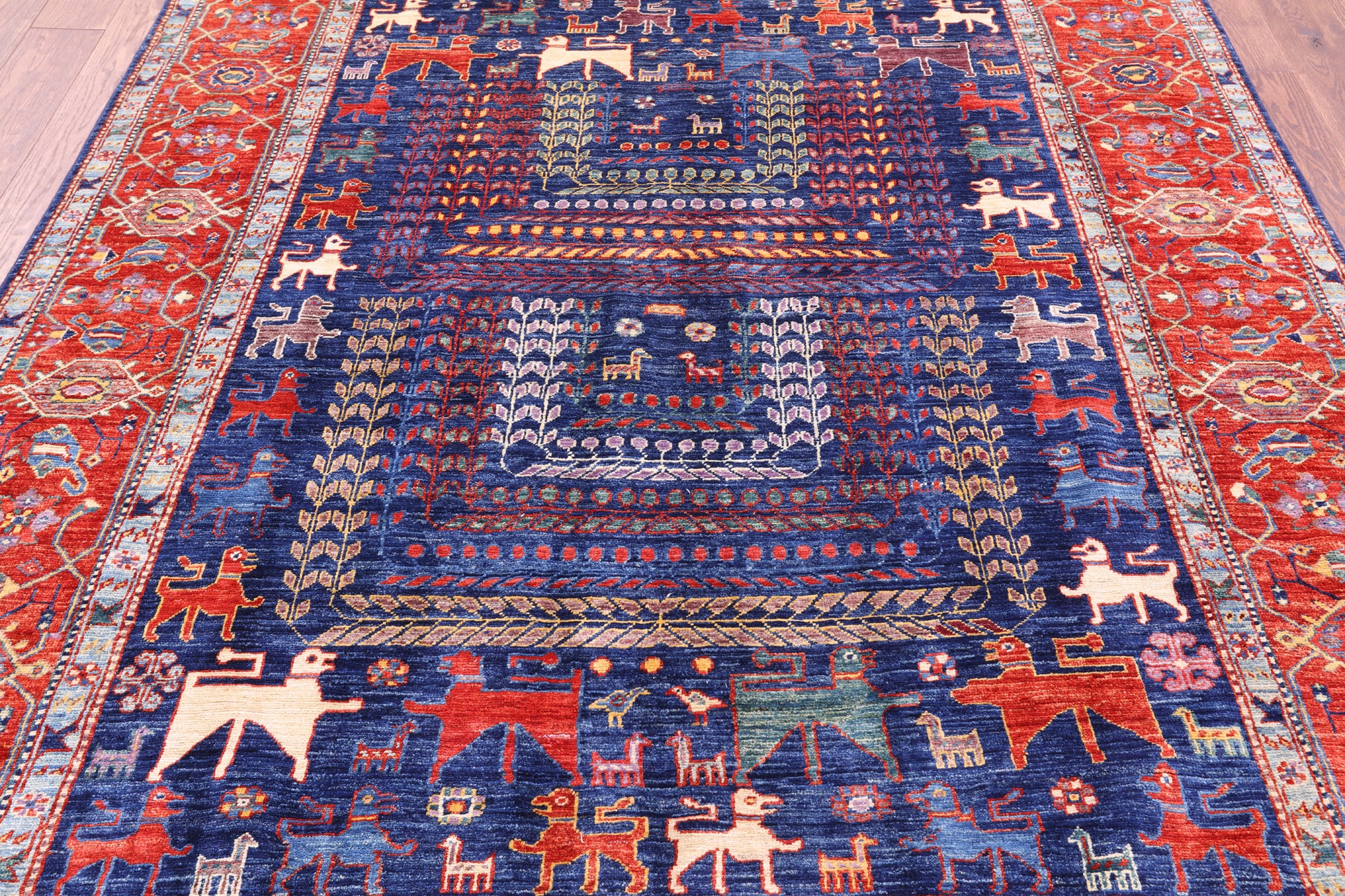 Persian Fine Serapi Handmade Wool Rug - 6' 2" X 7' 11" - Golden Nile