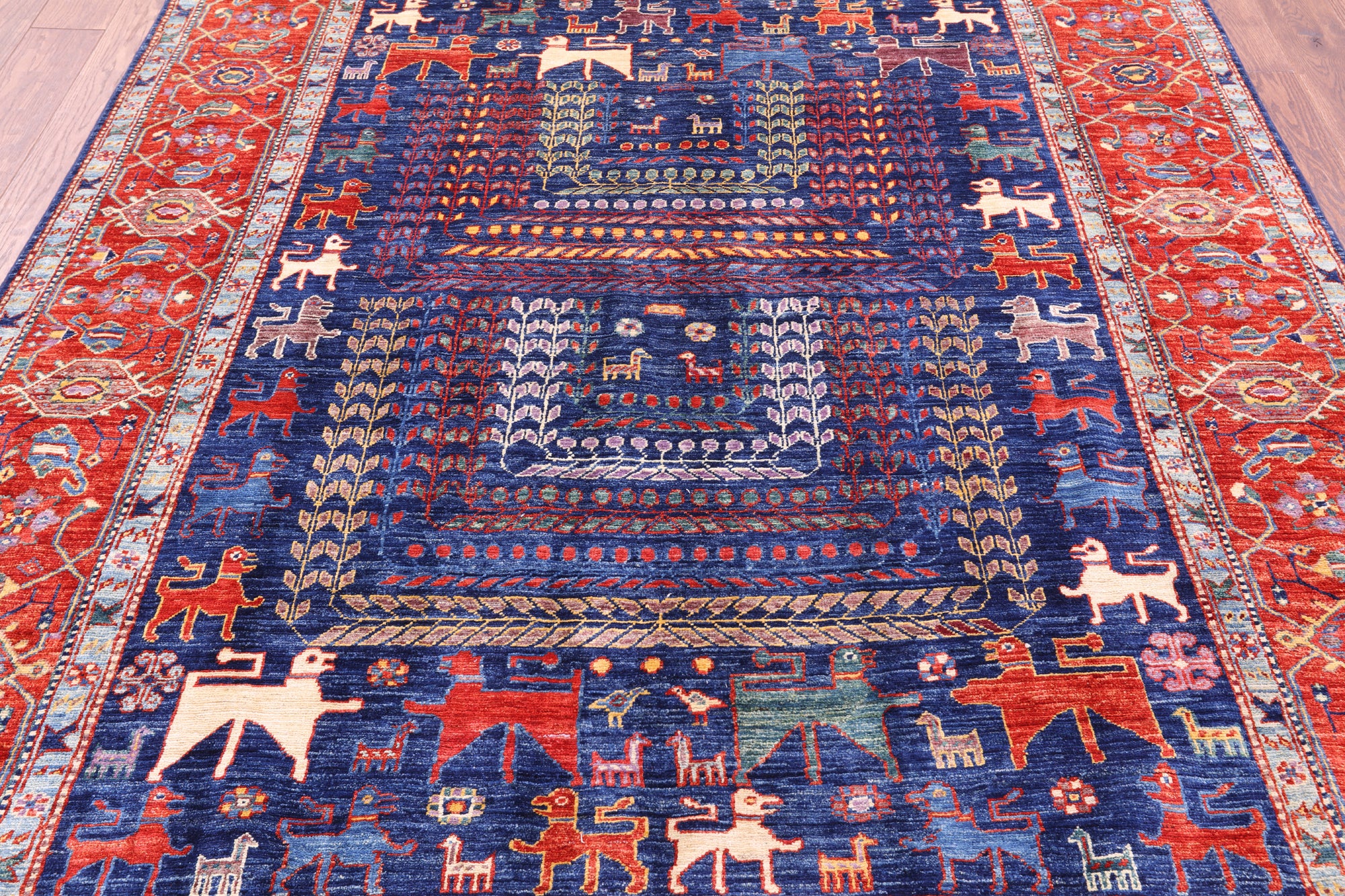 Persian Fine Serapi Handmade Wool Rug - 6' 2" X 7' 11" - Golden Nile
