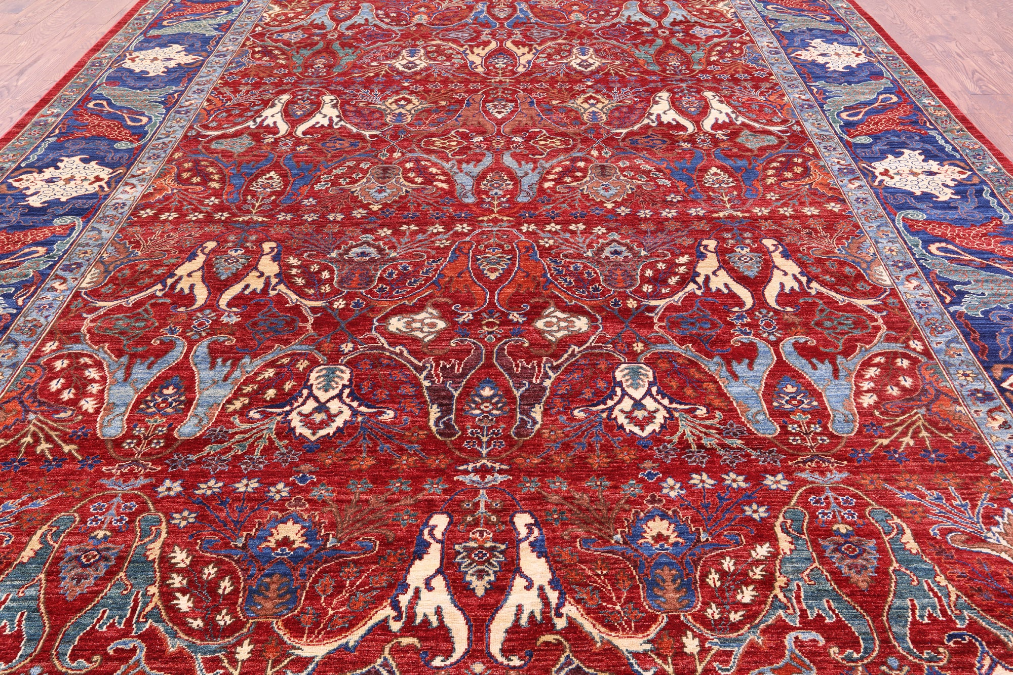 Persian Fine Serapi Hand Knotted Wool Rug - 10' 1" X 13' 10" - Golden Nile