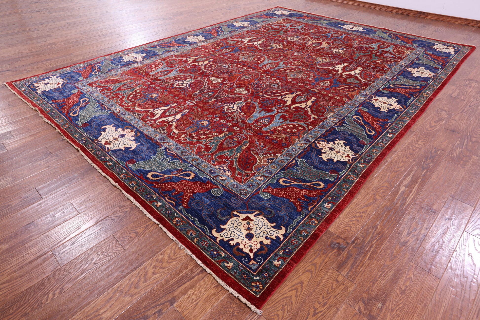 Persian Fine Serapi Hand Knotted Wool Rug - 10' 1" X 13' 10" - Golden Nile