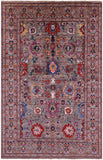 Persian Fine Serapi Hand Knotted Wool Rug - 5' 10" X 9' 0" - Golden Nile
