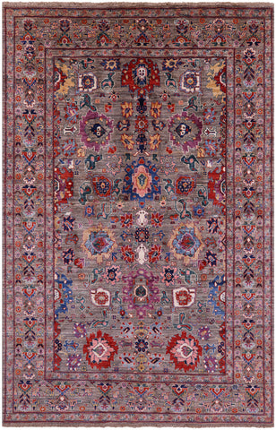 Persian Fine Serapi Hand Knotted Wool Rug - 5' 10