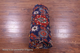 Blue Persian Fine Serapi Hand Knotted Wool Rug - 9' 10" X 13' 10" - Golden Nile