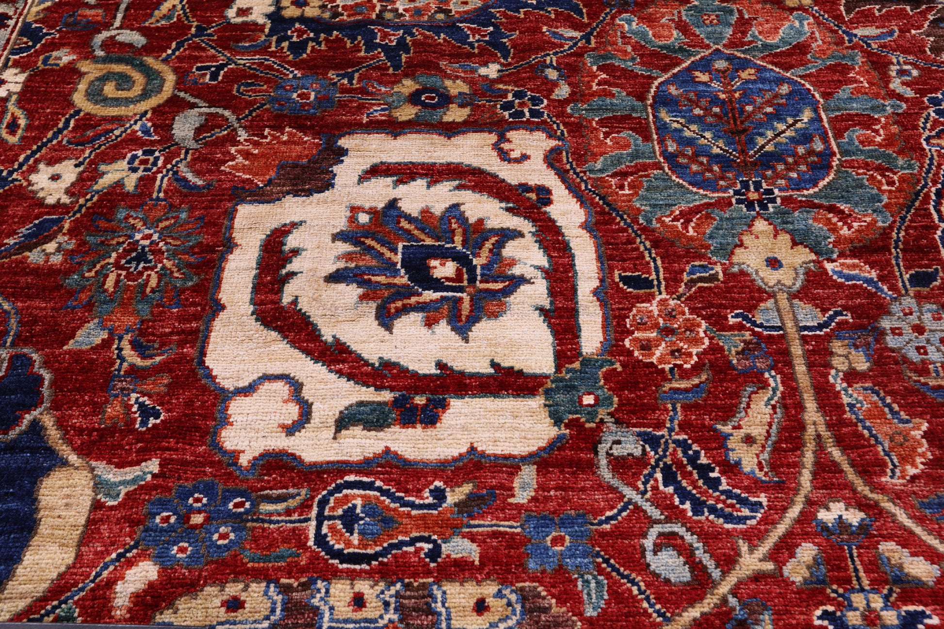 Persian Fine Serapi Hand Knotted Wool Rug - 11' 2" X 16' 4" - Golden Nile