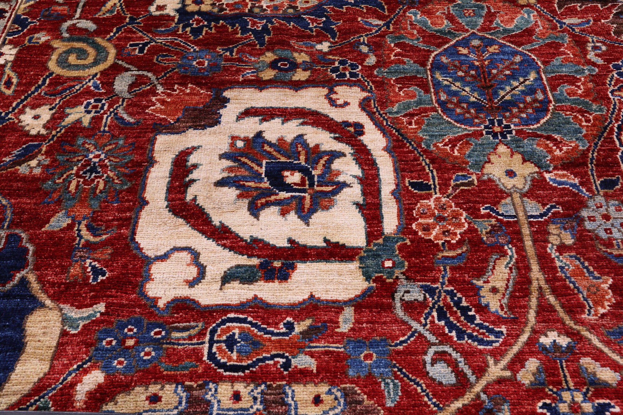Persian Fine Serapi Hand Knotted Wool Rug - 11' 2" X 16' 4" - Golden Nile