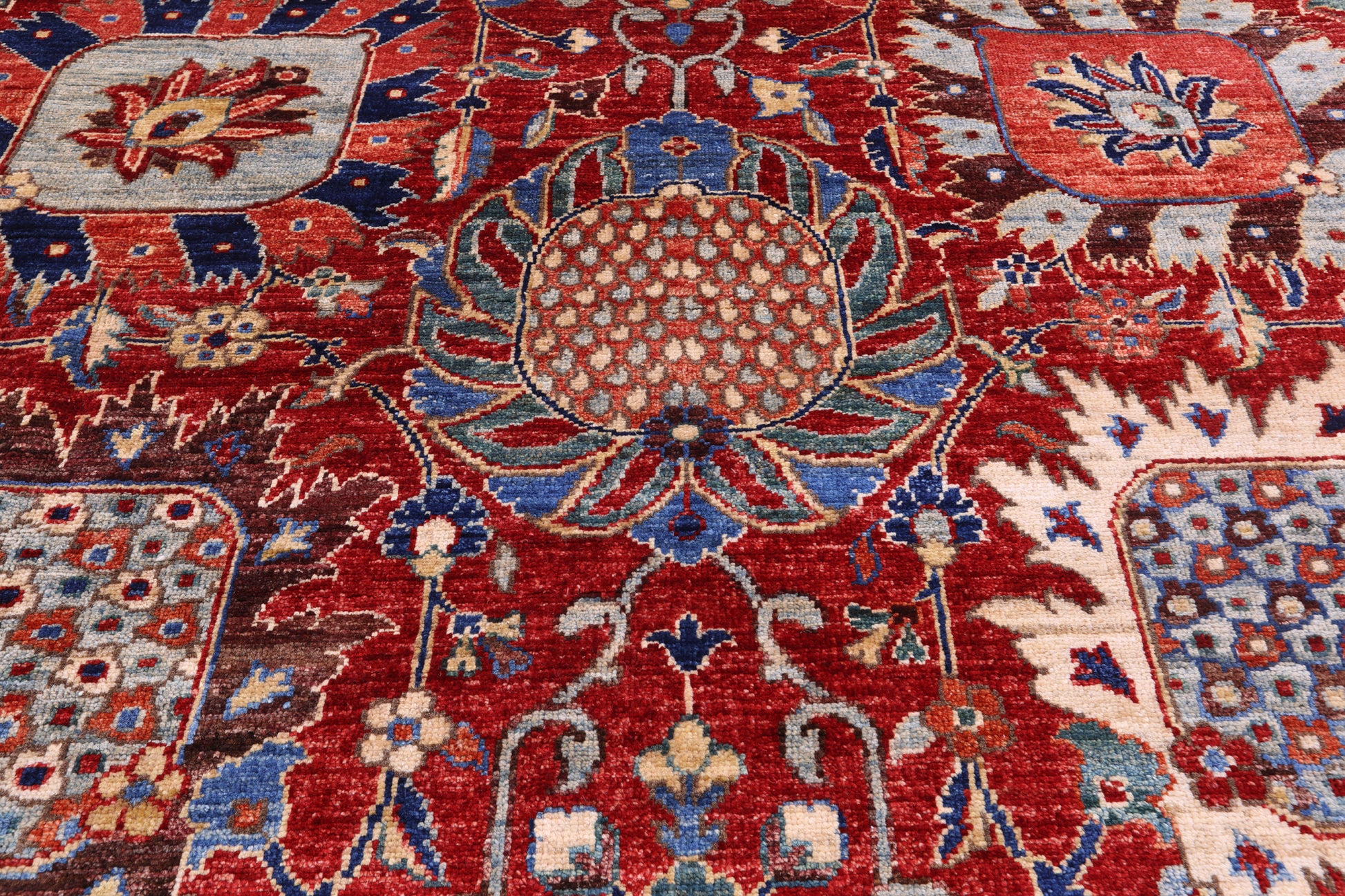 Persian Fine Serapi Hand Knotted Wool Rug - 11' 2" X 16' 4" - Golden Nile