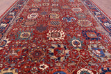 Persian Fine Serapi Hand Knotted Wool Rug - 11' 2" X 16' 4" - Golden Nile