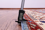 Blue Persian Fine Serapi Hand Knotted Wool Rug - 9' 11" X 13' 8" - Golden Nile