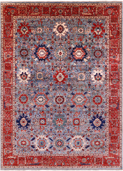 Persian Fine Serapi Hand Knotted Wool Rug - 10' 1" X 13' 11" - Golden Nile