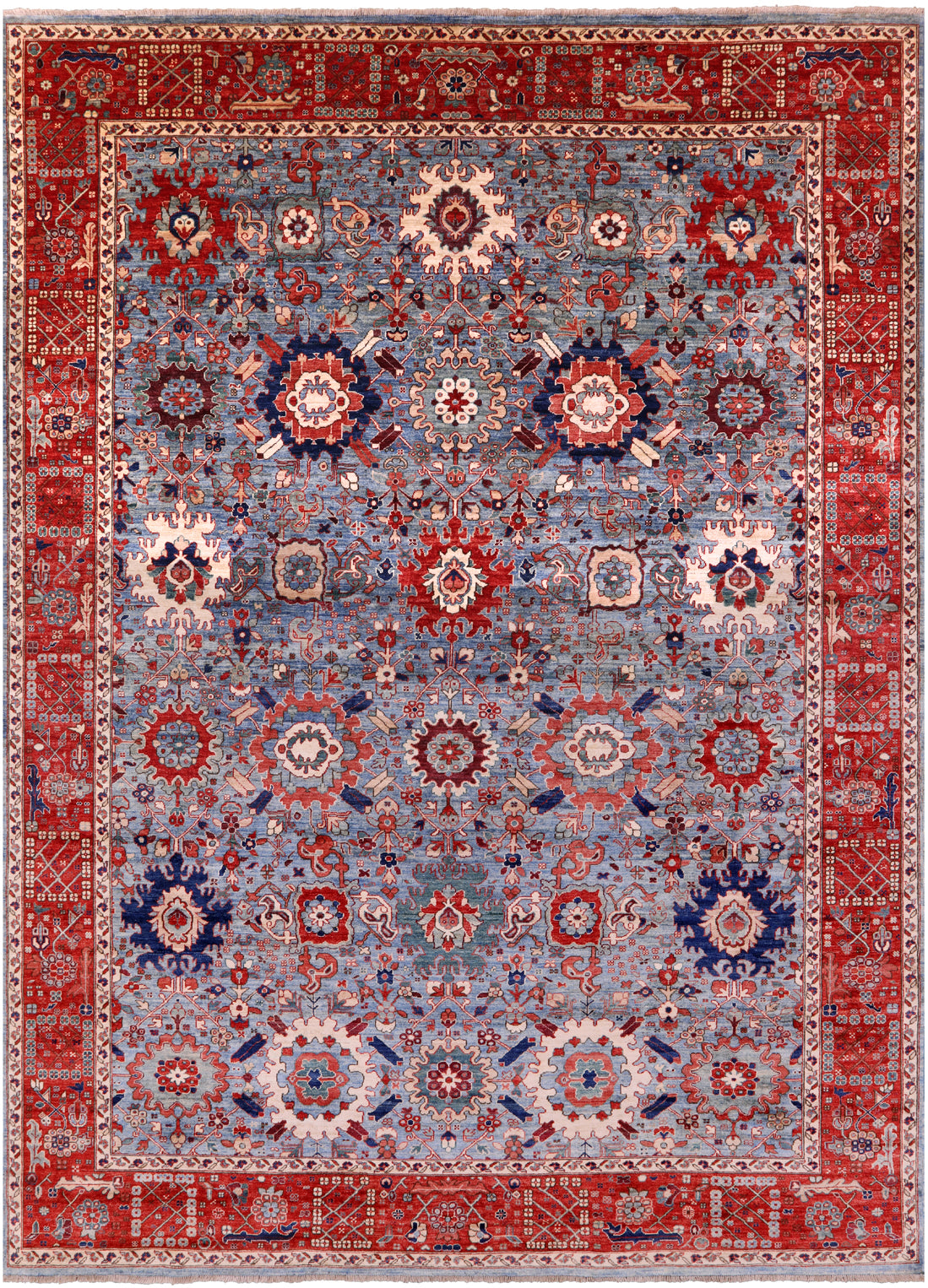 Persian Fine Serapi Hand Knotted Wool Rug - 10' 1" X 13' 11" - Golden Nile