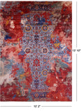 Persian Fine Serapi Hand Knotted Wool Rug - 10' 2" X 13' 10" - Golden Nile