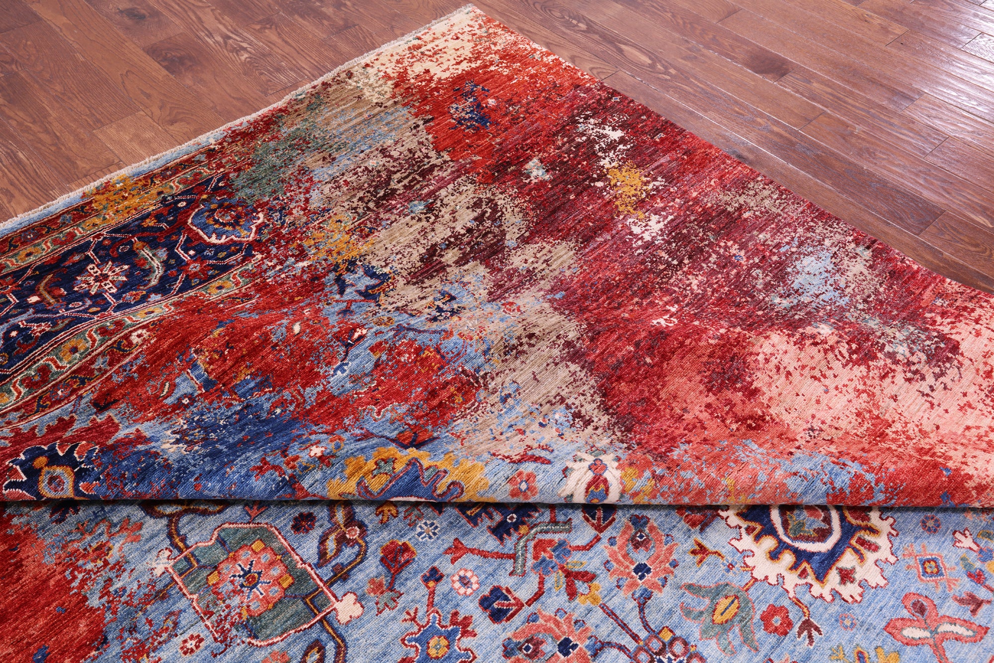 Persian Fine Serapi Hand Knotted Wool Rug - 10' 2" X 13' 10" - Golden Nile