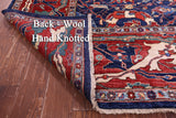 Blue Persian Fine Serapi Hand Knotted Wool Rug - 10' 10" X 16' 6" - Golden Nile