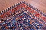 Blue Persian Fine Serapi Hand Knotted Wool Rug - 9' 10" X 13' 6" - Golden Nile