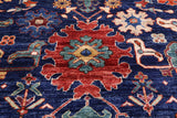 Blue Persian Fine Serapi Handmade Wool Rug - 11' 11" X 14' 10" - Golden Nile
