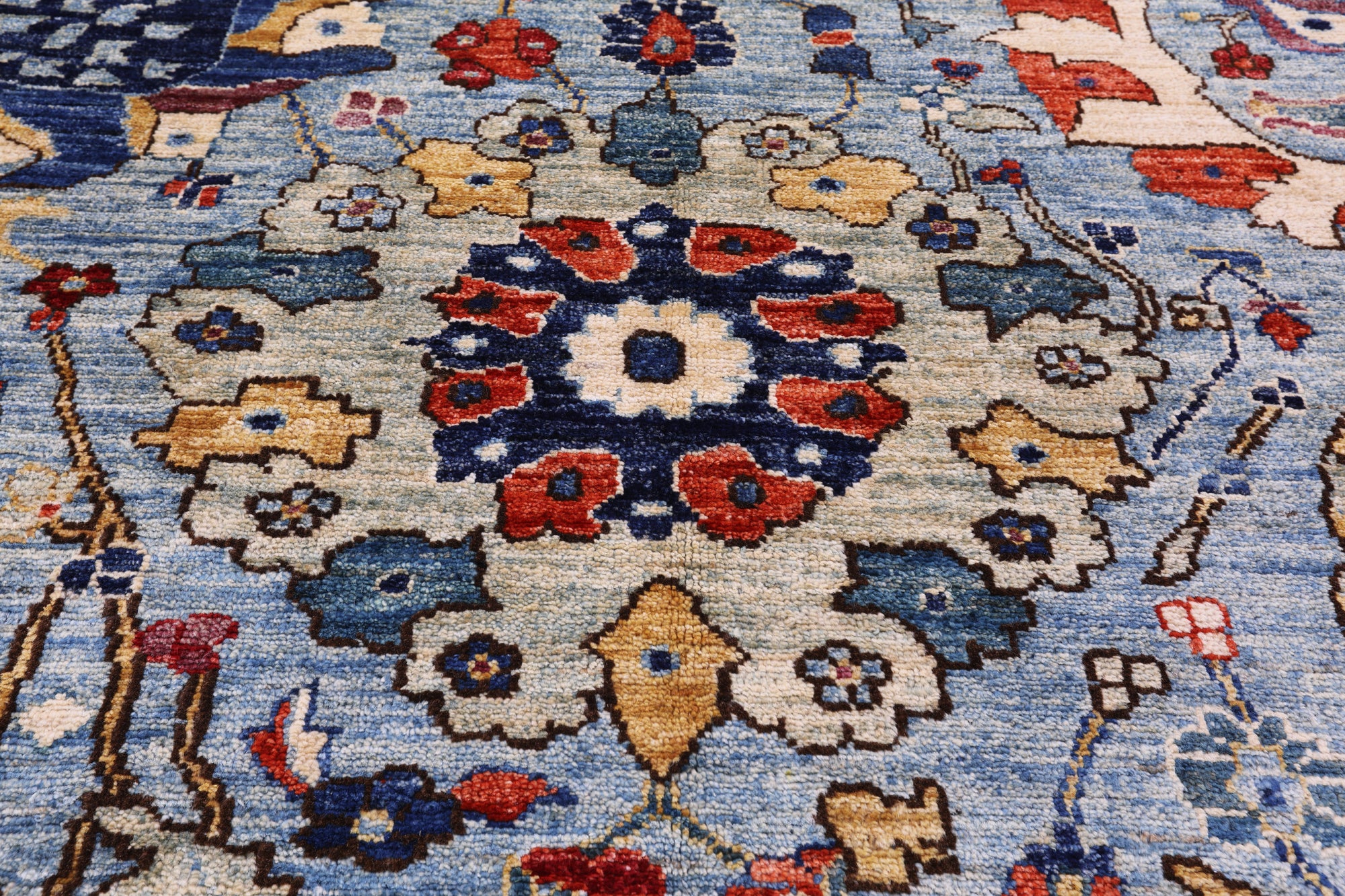 Persian Fine Serapi Handmade Wool Rug - 14' 4" X 24' 3" - Golden Nile