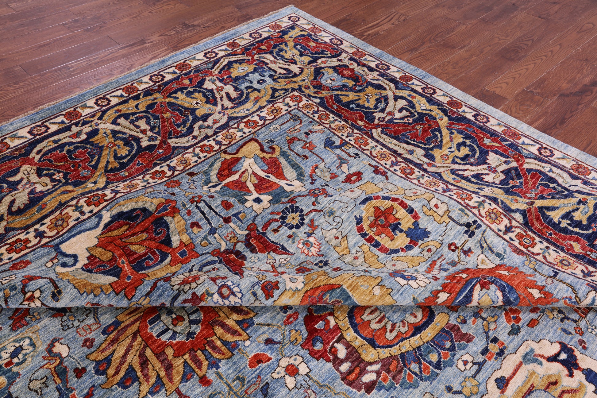 Persian Fine Serapi Handmade Wool Rug - 14' 4" X 24' 3" - Golden Nile