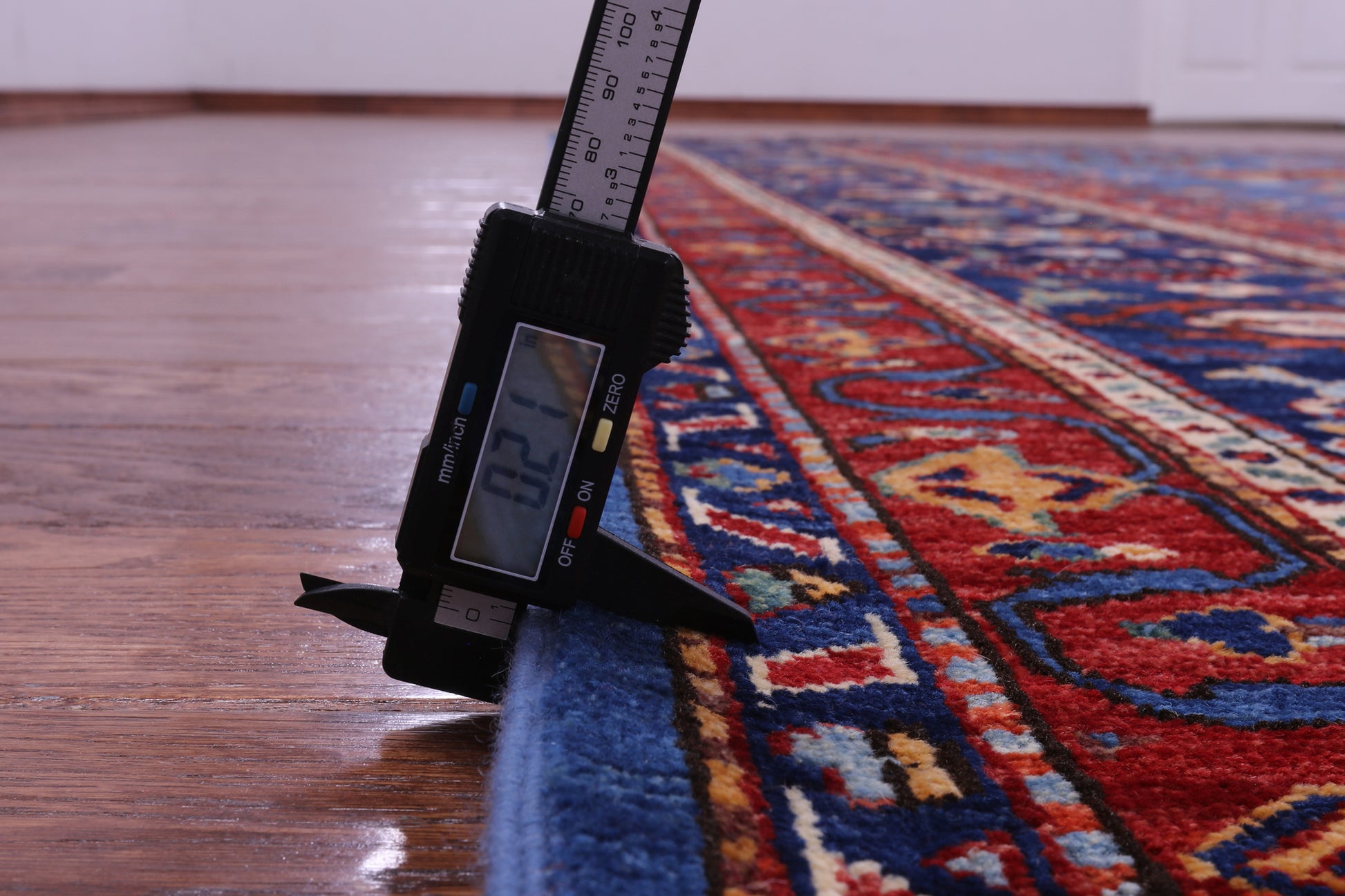 Blue Persian Fine Serapi Hand Knotted Wool Rug - 13' 10" X 22' 10" - Golden Nile