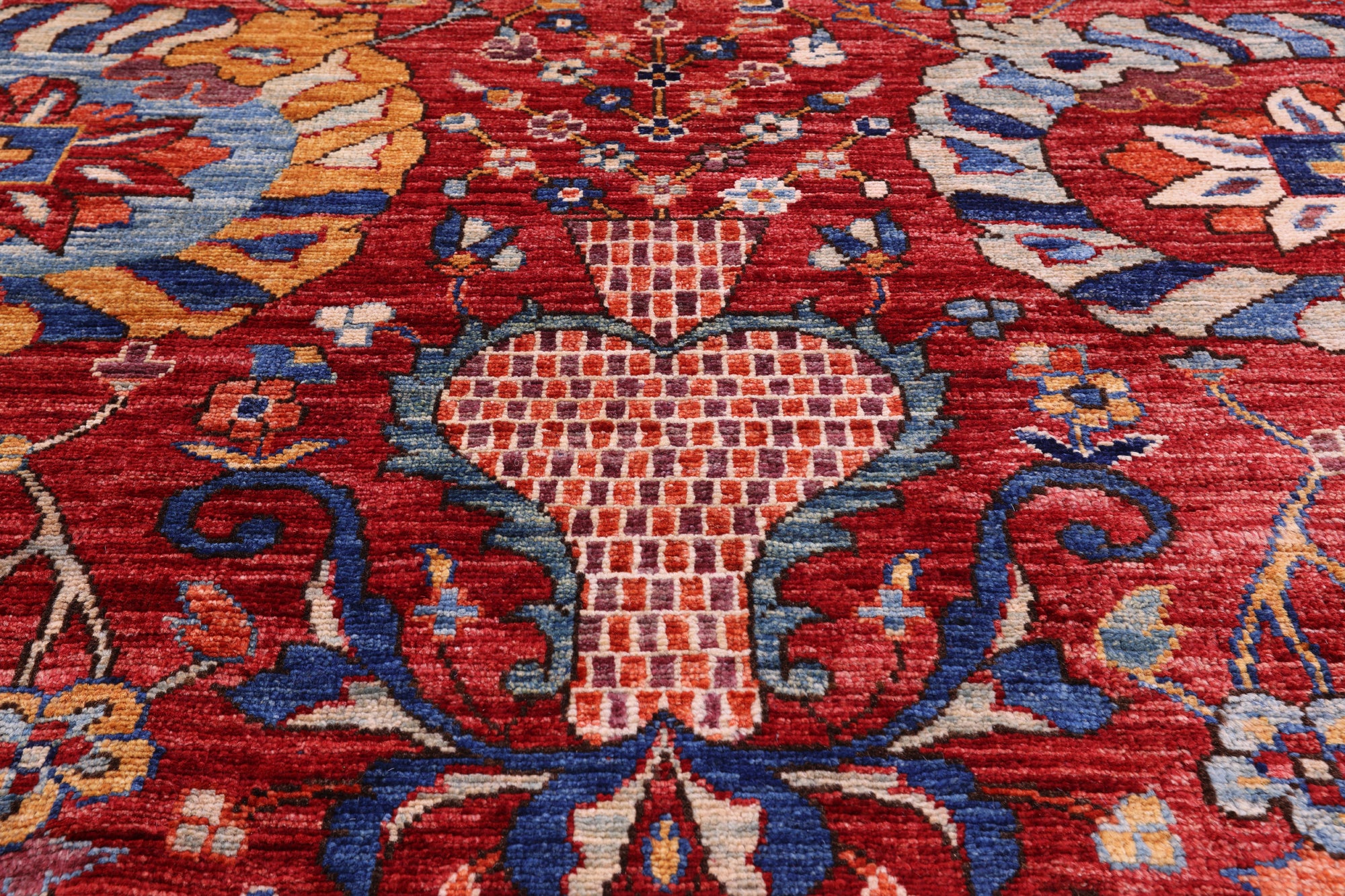 Persian Fine Serapi Hand Knotted Wool Rug - 14' 7" X 24' 1" - Golden Nile