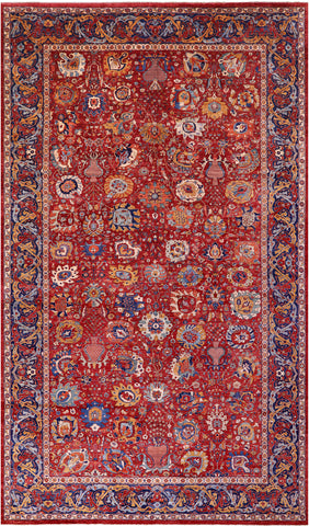 Persian Fine Serapi Hand Knotted Wool Rug - 14' 7