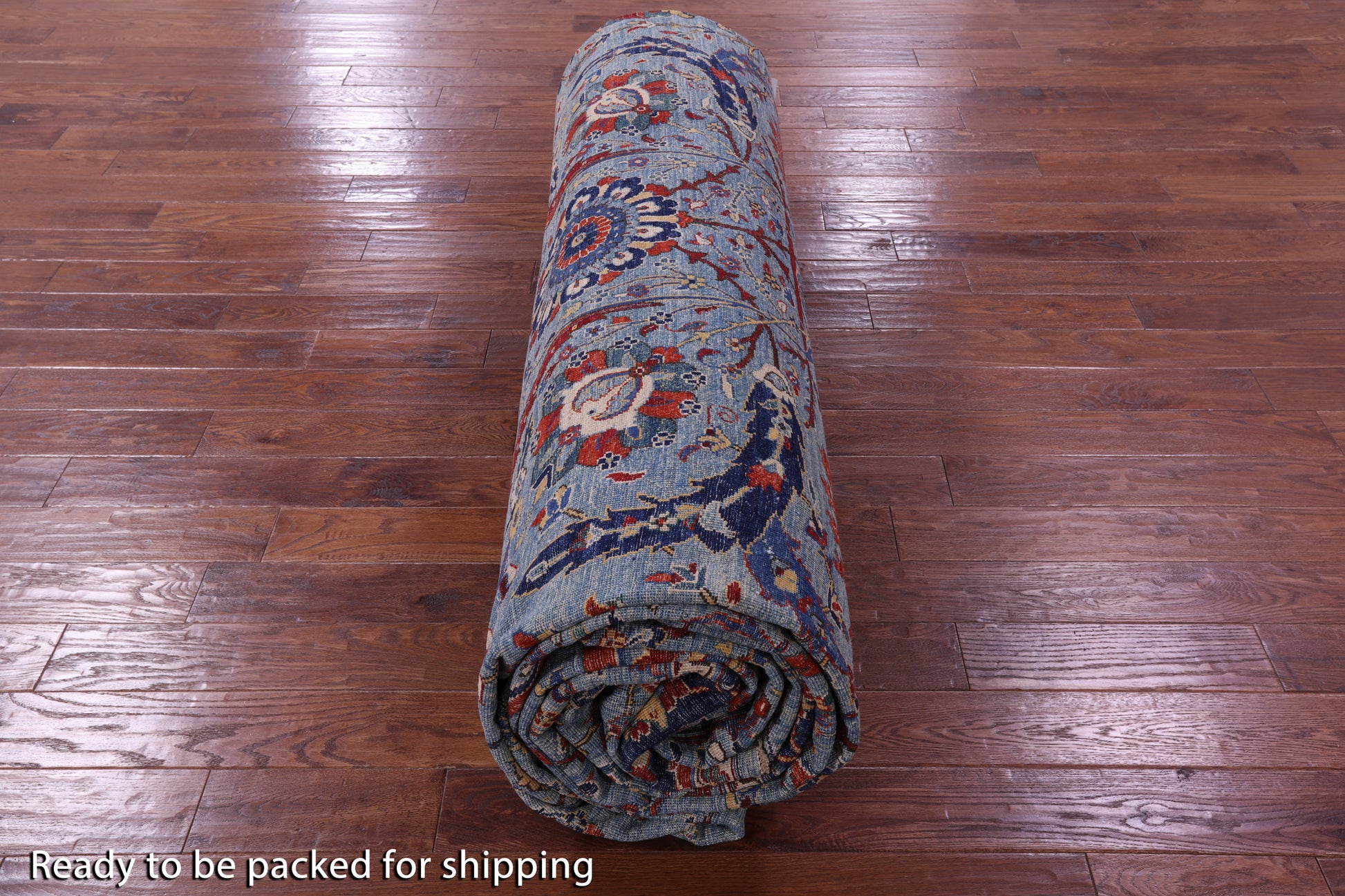 Persian Sickle Leaf Hand Knotted Wool Rug - 16' 3" X 22' 5" - Golden Nile