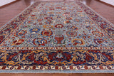 Blue Persian Fine Serapi Hand Knotted Wool Rug - 14' 5" X 23' 10" - Golden Nile