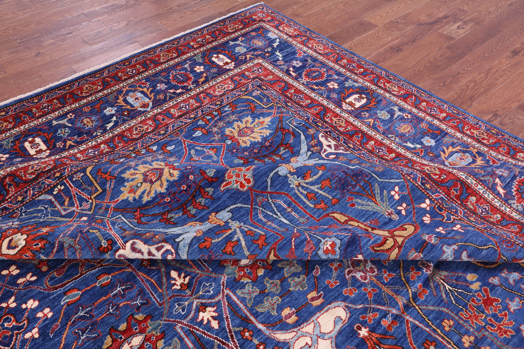 Persian Fine Serapi Hand Knotted Wool Rug - 13' 9" X 23' 5" - Golden Nile