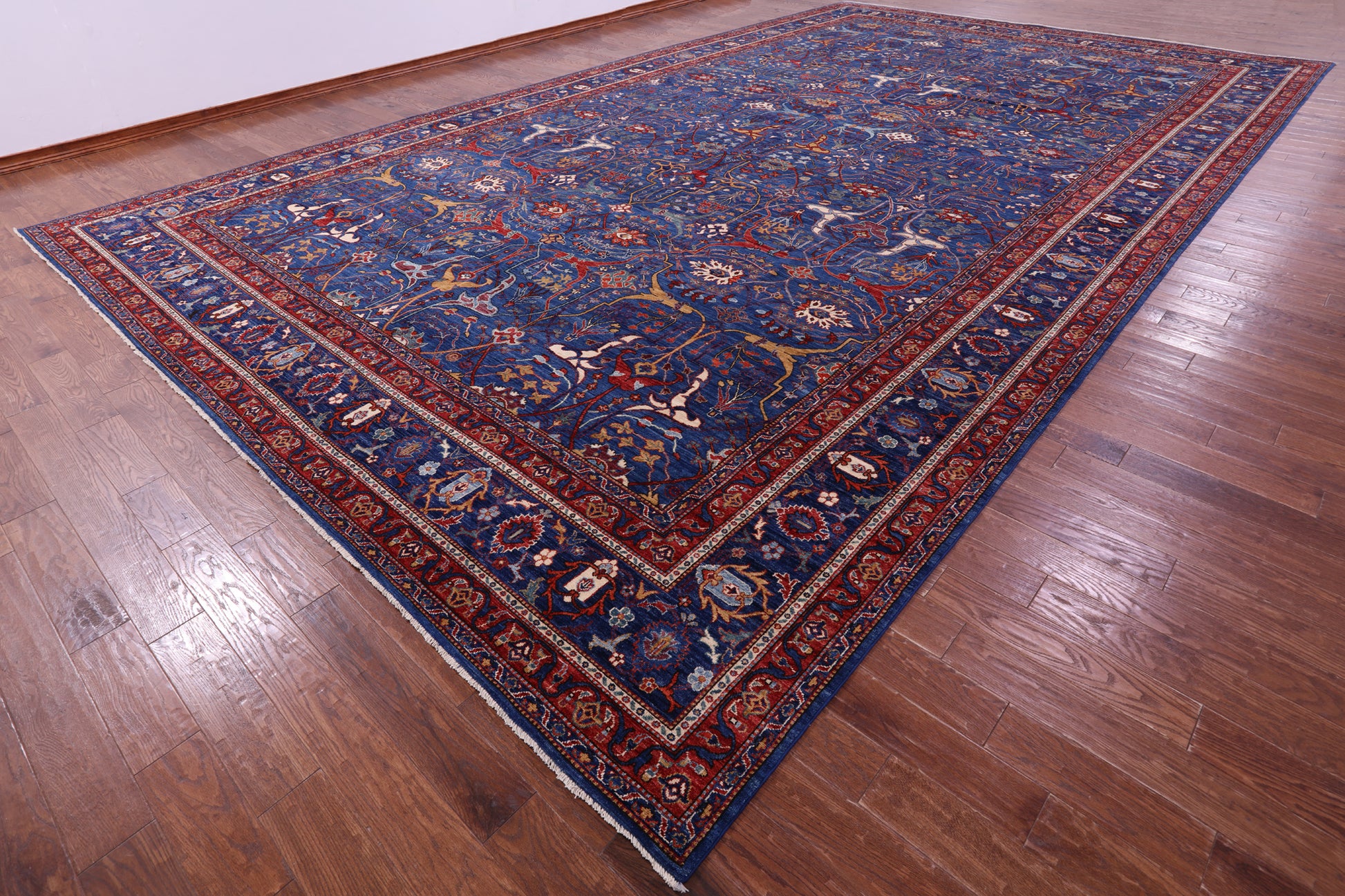 Persian Fine Serapi Hand Knotted Wool Rug - 13' 9" X 23' 5" - Golden Nile