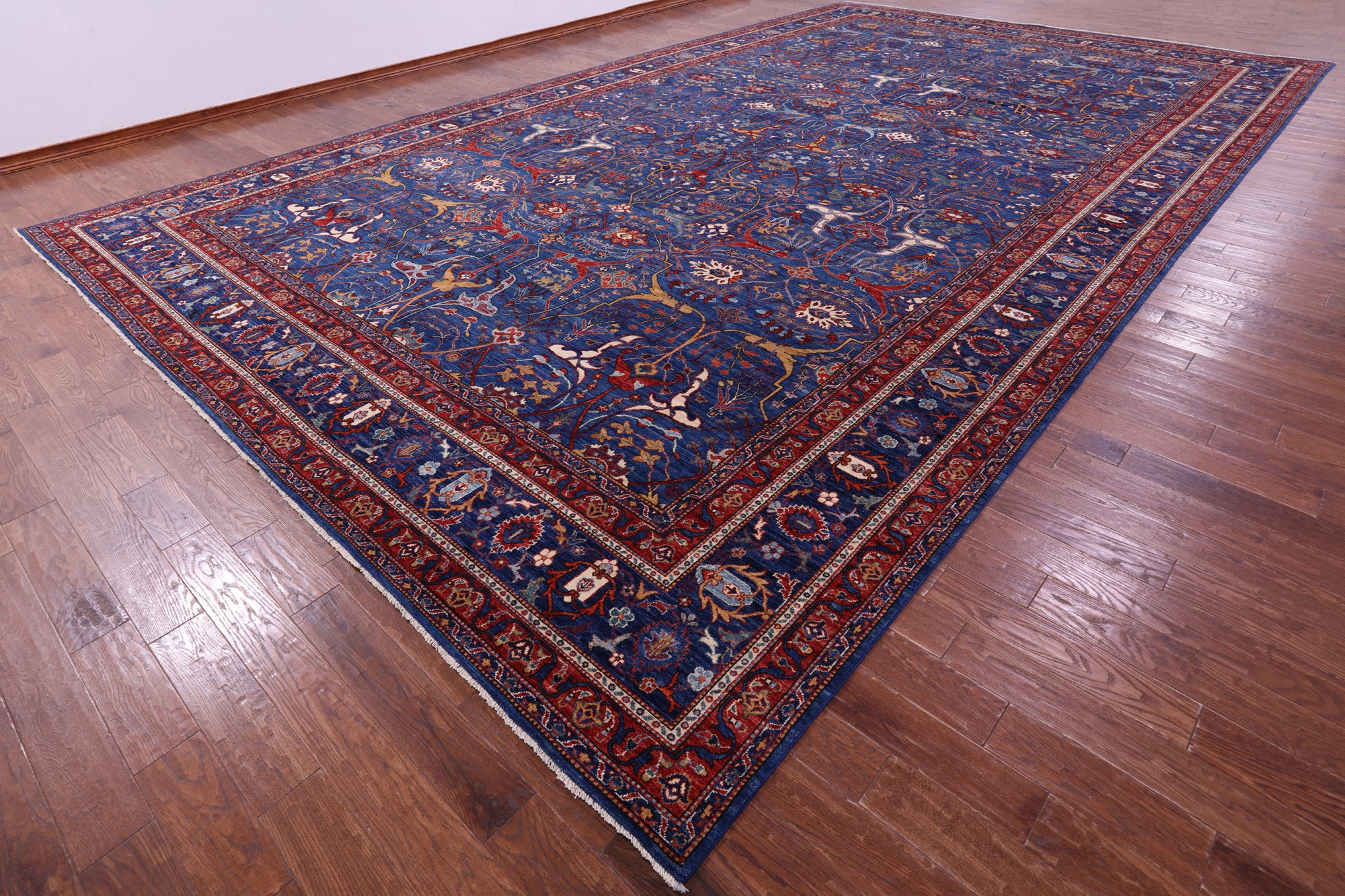 Persian Fine Serapi Hand Knotted Wool Rug - 13' 9" X 23' 5" - Golden Nile