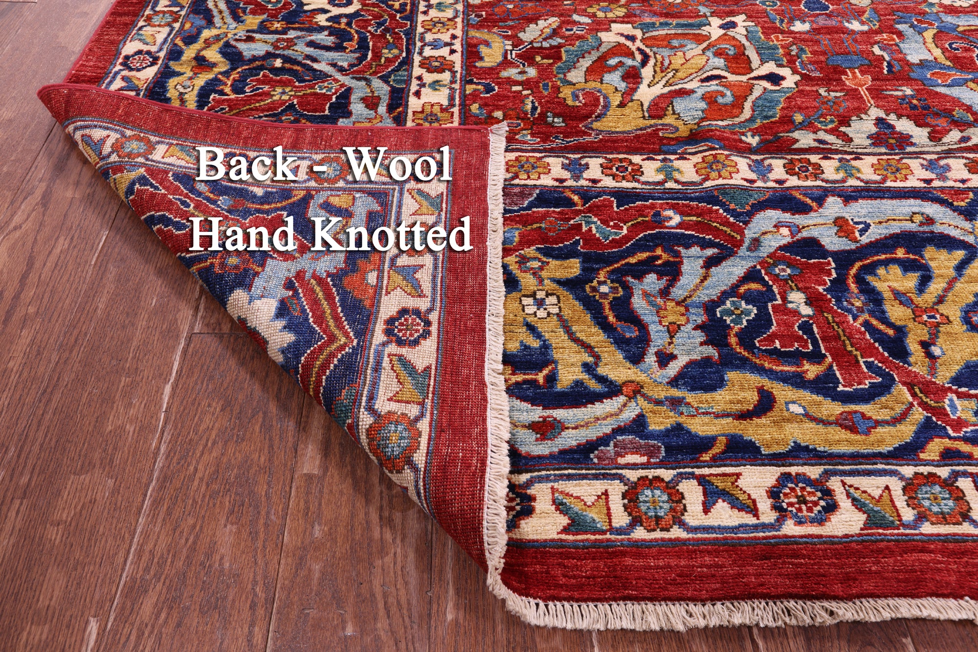 Persian Fine Serapi Hand Knotted Wool Rug - 11' 10" X 14' 8" - Golden Nile