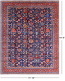 Persian Fine Serapi Hand Knotted Wool Rug - 11' 10" X 14' 9" - Golden Nile