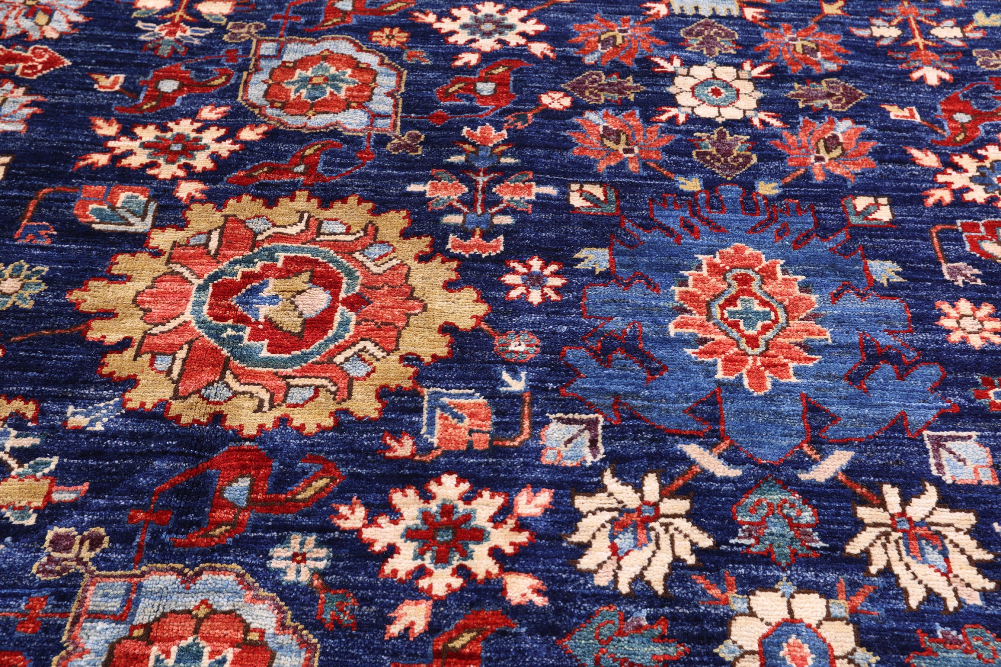 Persian Fine Serapi Hand Knotted Wool Rug - 11' 10" X 14' 9" - Golden Nile