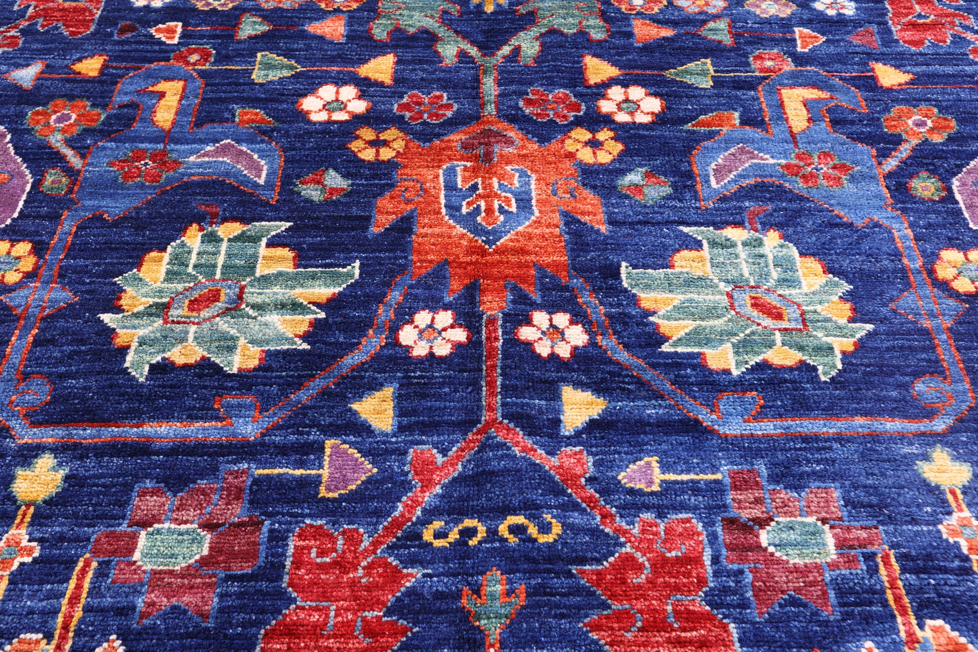 Persian Fine Serapi Handmade Wool Rug - 11' 9" X 15' 0" - Golden Nile