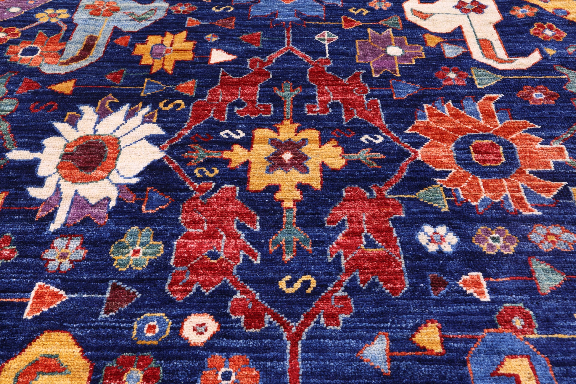 Persian Fine Serapi Handmade Wool Rug - 11' 9" X 15' 0" - Golden Nile