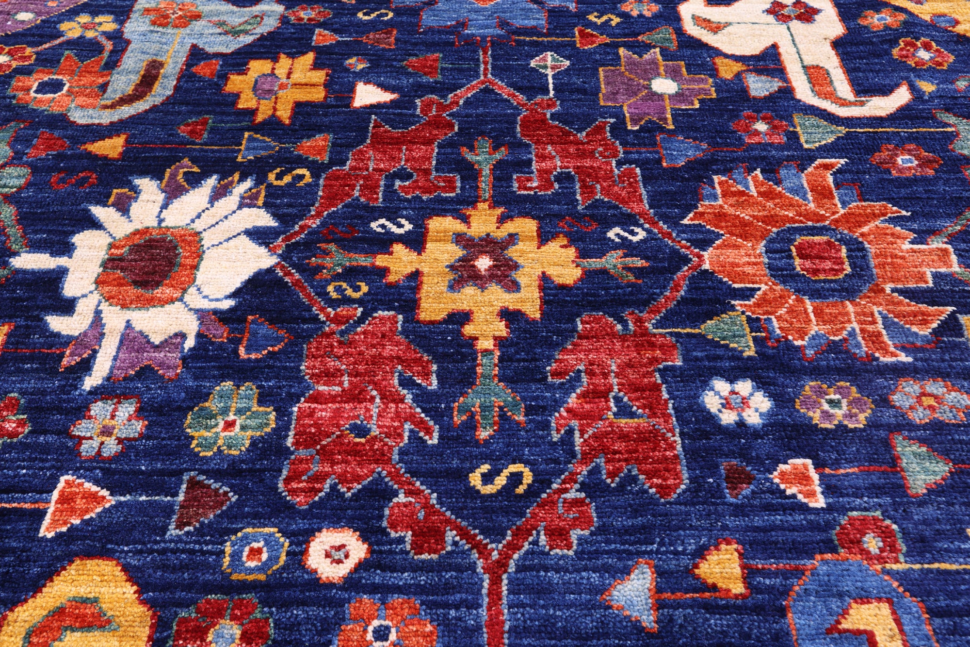 Persian Fine Serapi Handmade Wool Rug - 11' 9" X 15' 0" - Golden Nile