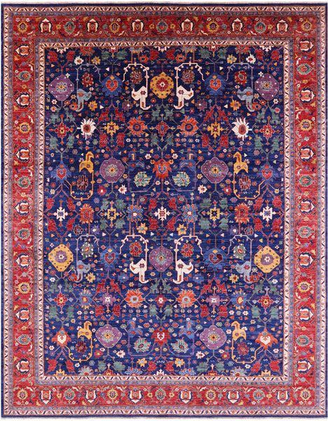 Persian Fine Serapi Handmade Wool Rug - 11' 9" X 15' 0" - Golden Nile