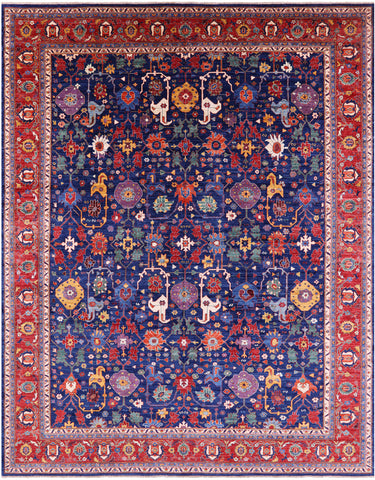 Persian Fine Serapi Handmade Wool Rug - 11' 9