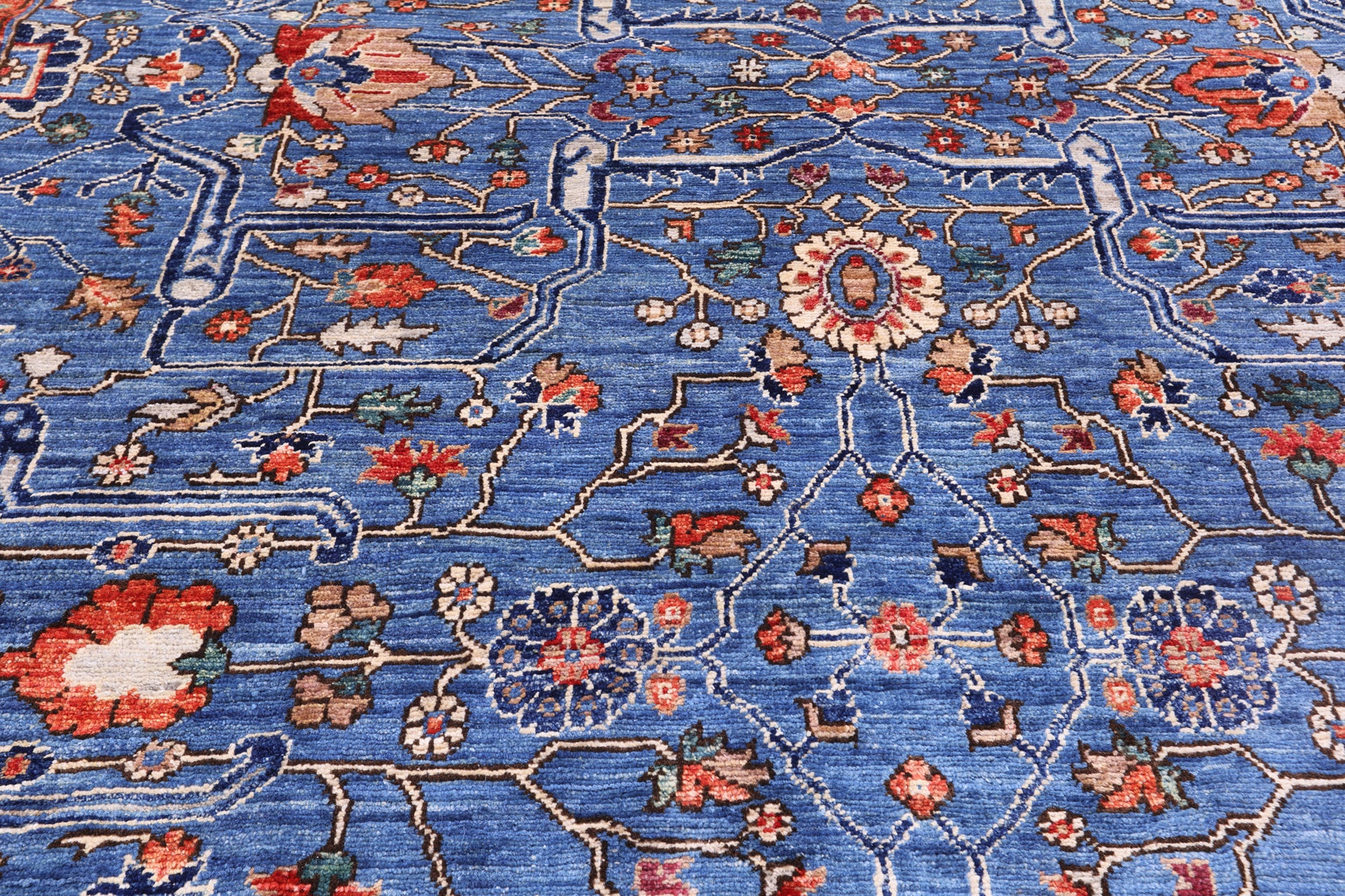 Persian Fine Serapi Hand Knotted Wool Rug - 11' 10" X 15' 10" - Golden Nile