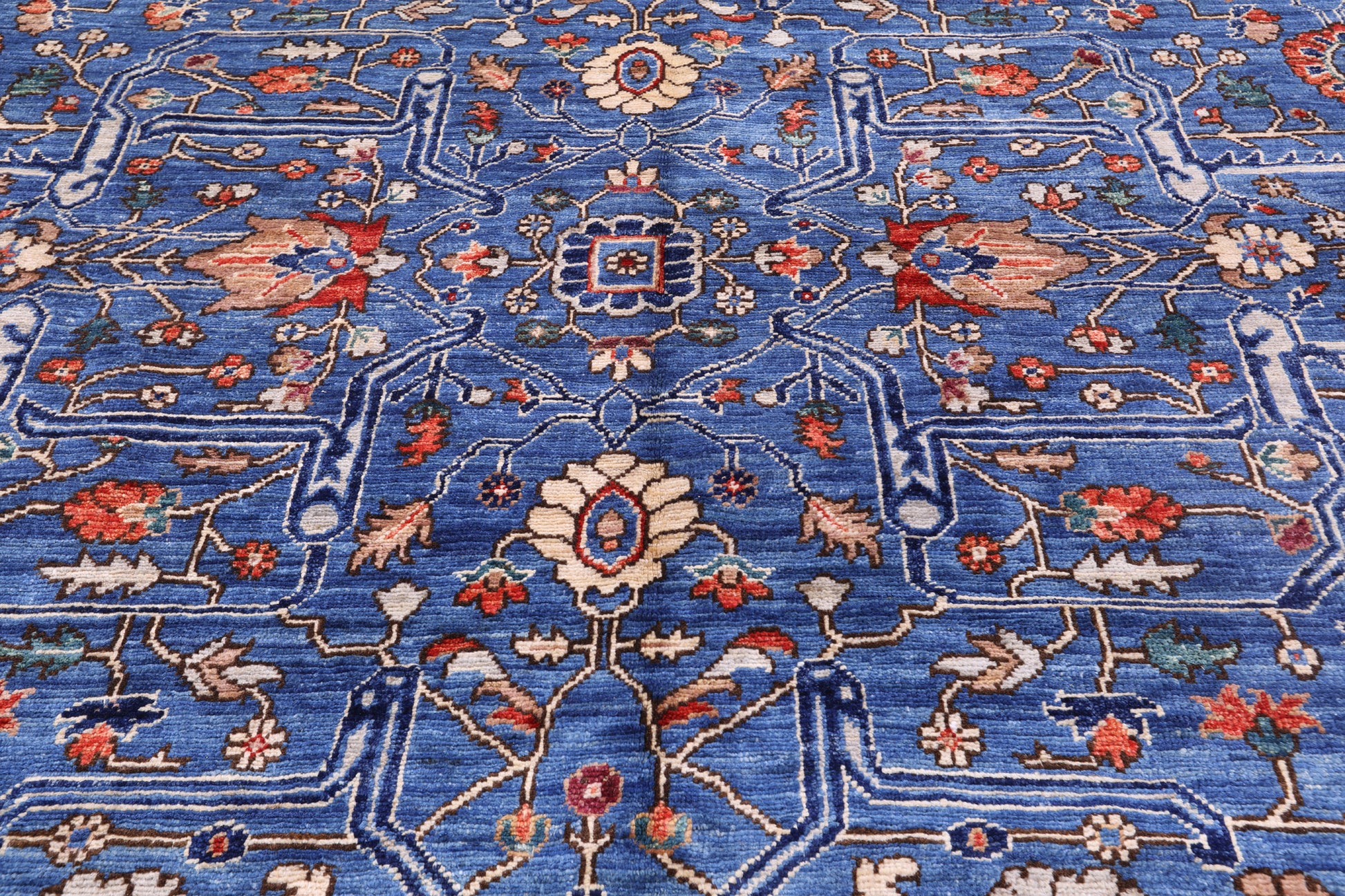 Persian Fine Serapi Hand Knotted Wool Rug - 11' 10" X 15' 10" - Golden Nile