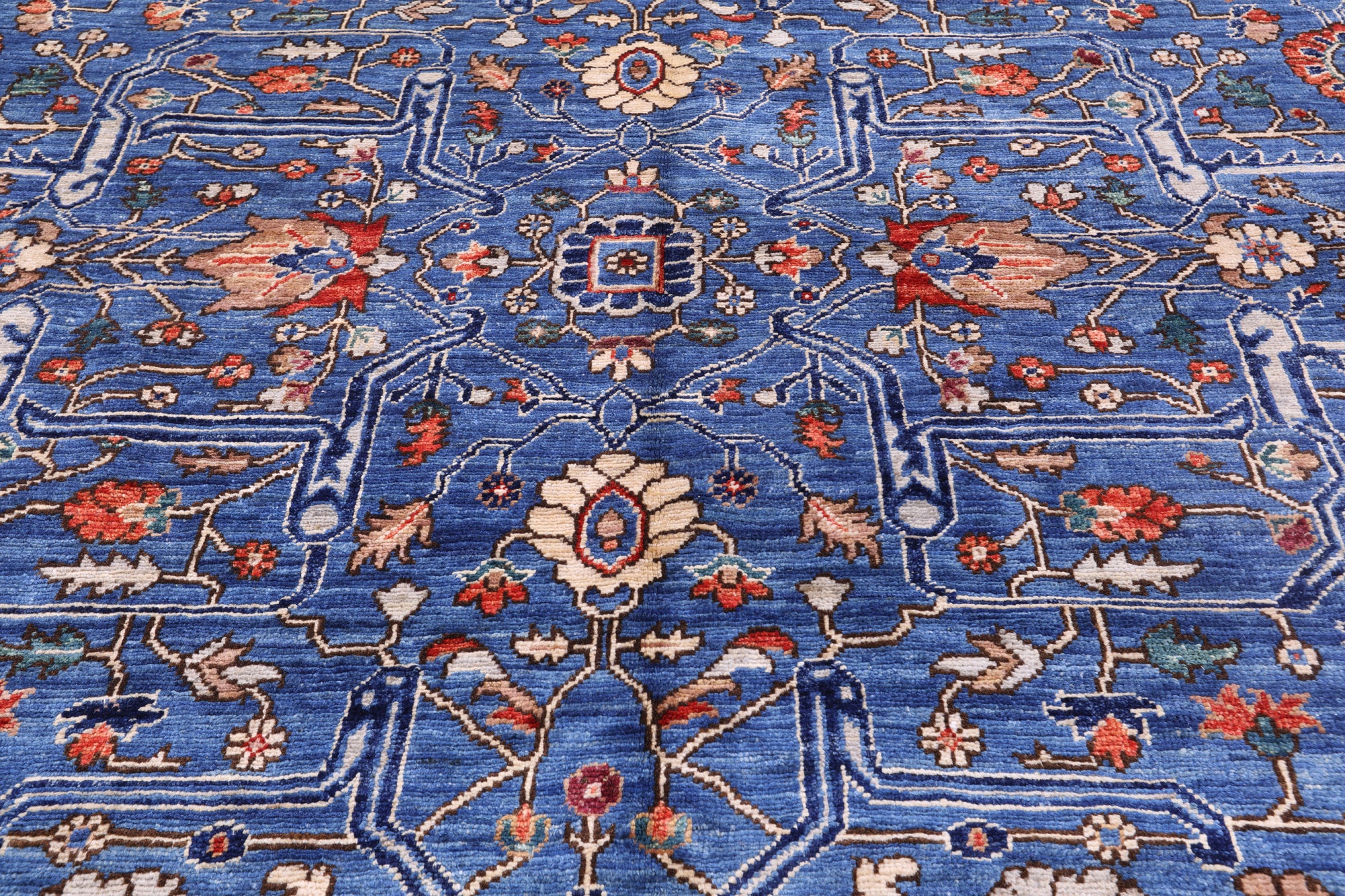 Persian Fine Serapi Hand Knotted Wool Rug - 11' 10" X 15' 10" - Golden Nile