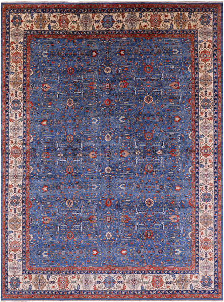 Persian Fine Serapi Hand Knotted Wool Rug - 11' 10" X 15' 10" - Golden Nile