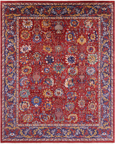 Persian Fine Serapi Hand Knotted Wool Rug - 11' 11