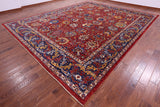 Persian Fine Serapi Hand Knotted Wool Rug - 11' 11" X 14' 7" - Golden Nile