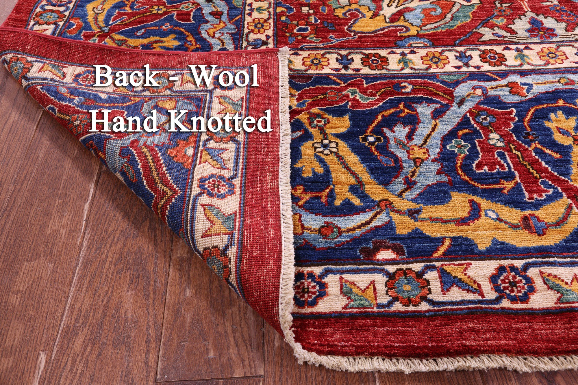 Persian Fine Serapi Hand Knotted Wool Rug - 11' 11" X 14' 7" - Golden Nile