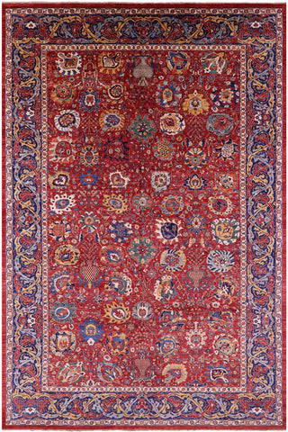 Persian Fine Serapi Hand Knotted Wool Rug - 11' 8