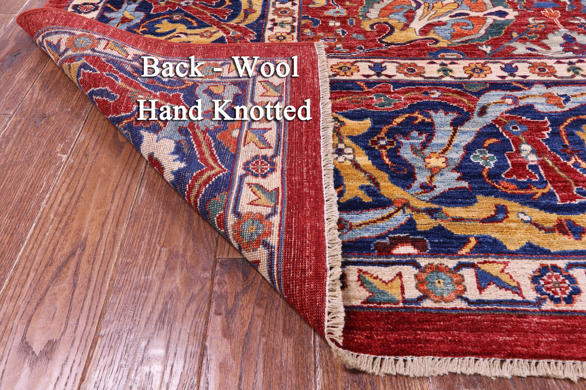 Persian Fine Serapi Hand Knotted Wool Rug - 11' 8" X 17' 5" - Golden Nile