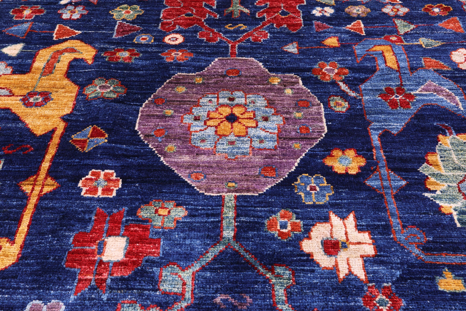 Persian Fine Serapi Hand Knotted Wool Rug - 11' 7" X 14' 11" - Golden Nile