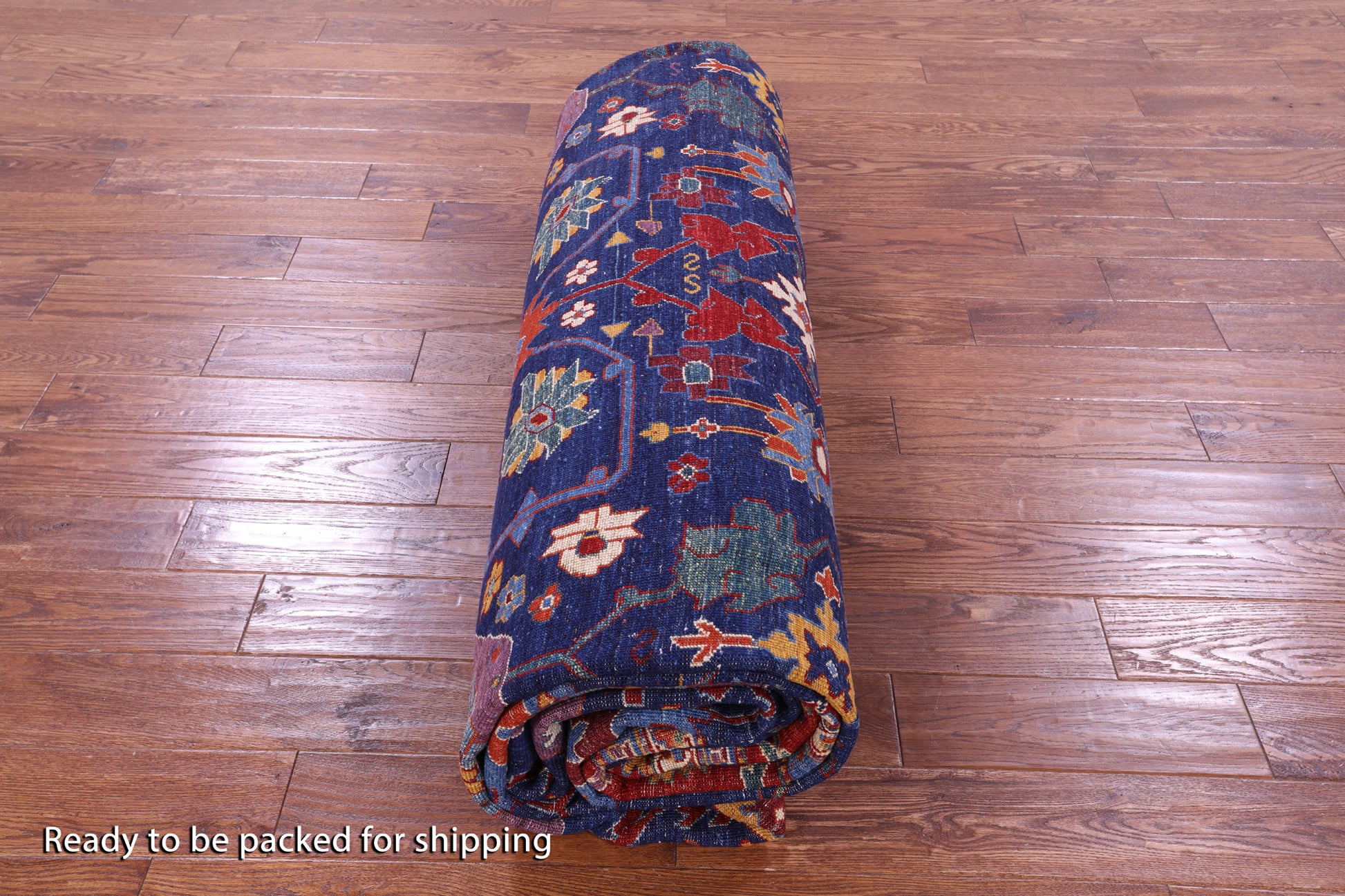 Persian Fine Serapi Hand Knotted Wool Rug - 11' 7" X 14' 11" - Golden Nile
