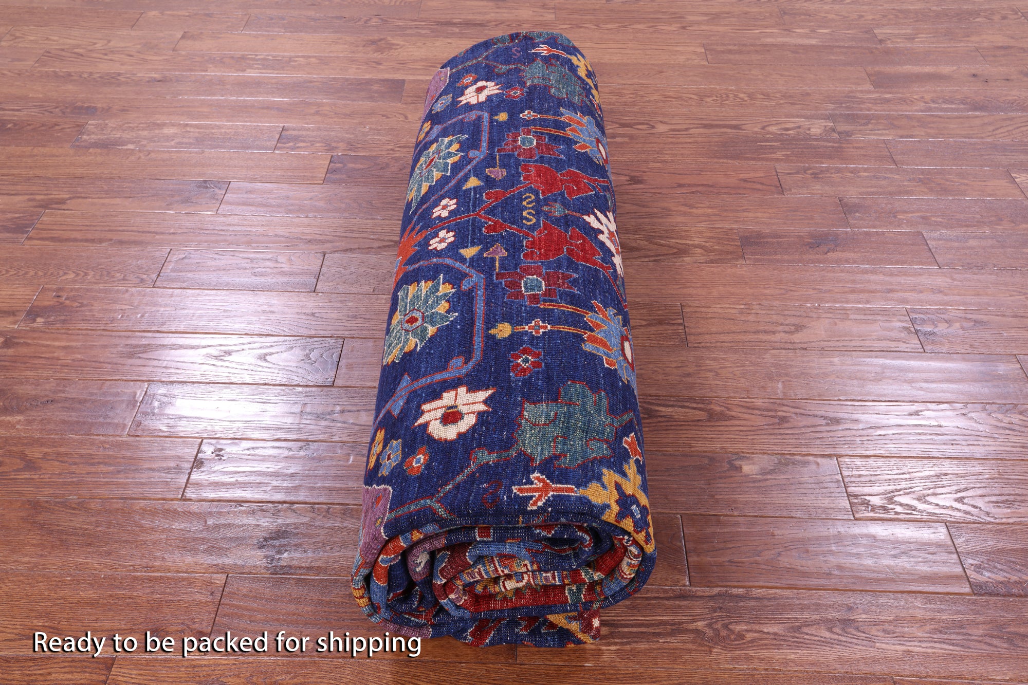 Persian Fine Serapi Hand Knotted Wool Rug - 11' 7" X 14' 11" - Golden Nile