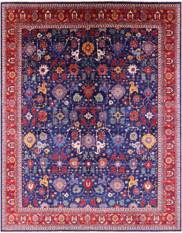 Persian Fine Serapi Hand Knotted Wool Rug - 11' 7